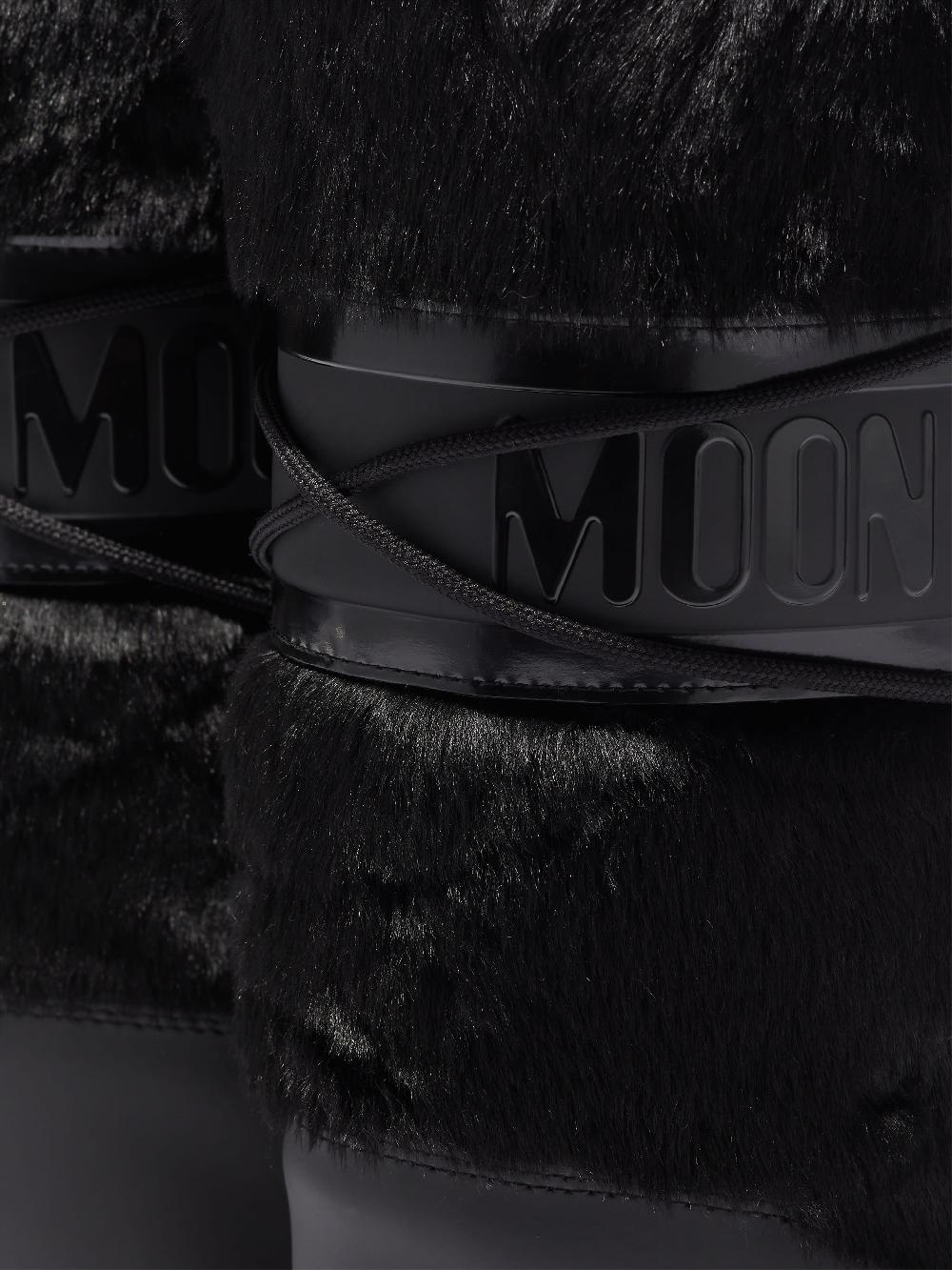 Moon Boot ICON NERO IN ECOPELLICCIA Shopping Online