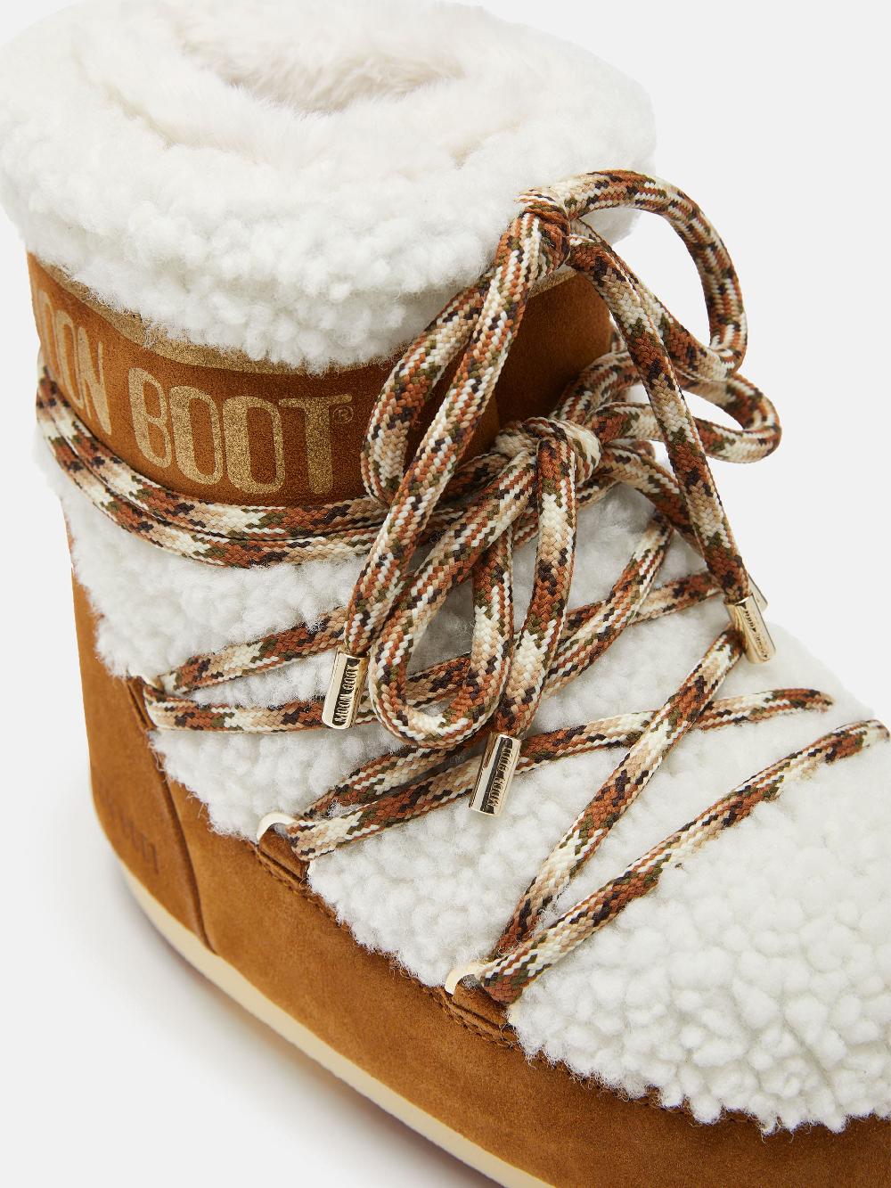 Moon Boot LAB69 ICON LOW NOCCIOLA IN SHEARLING Affare Del Giorno
