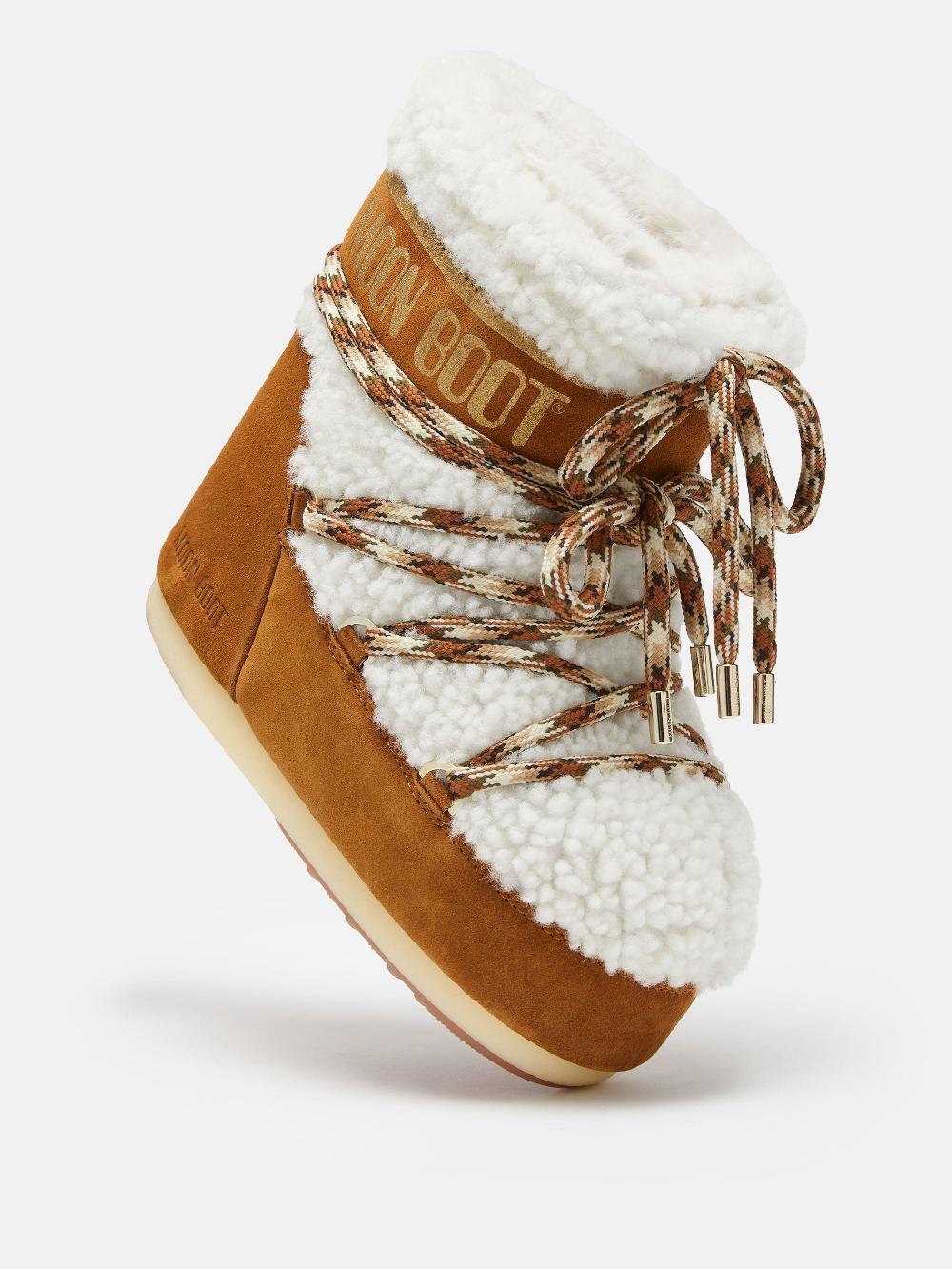 Moon Boot LAB69 ICON LOW NOCCIOLA IN SHEARLING Affare Del Giorno
