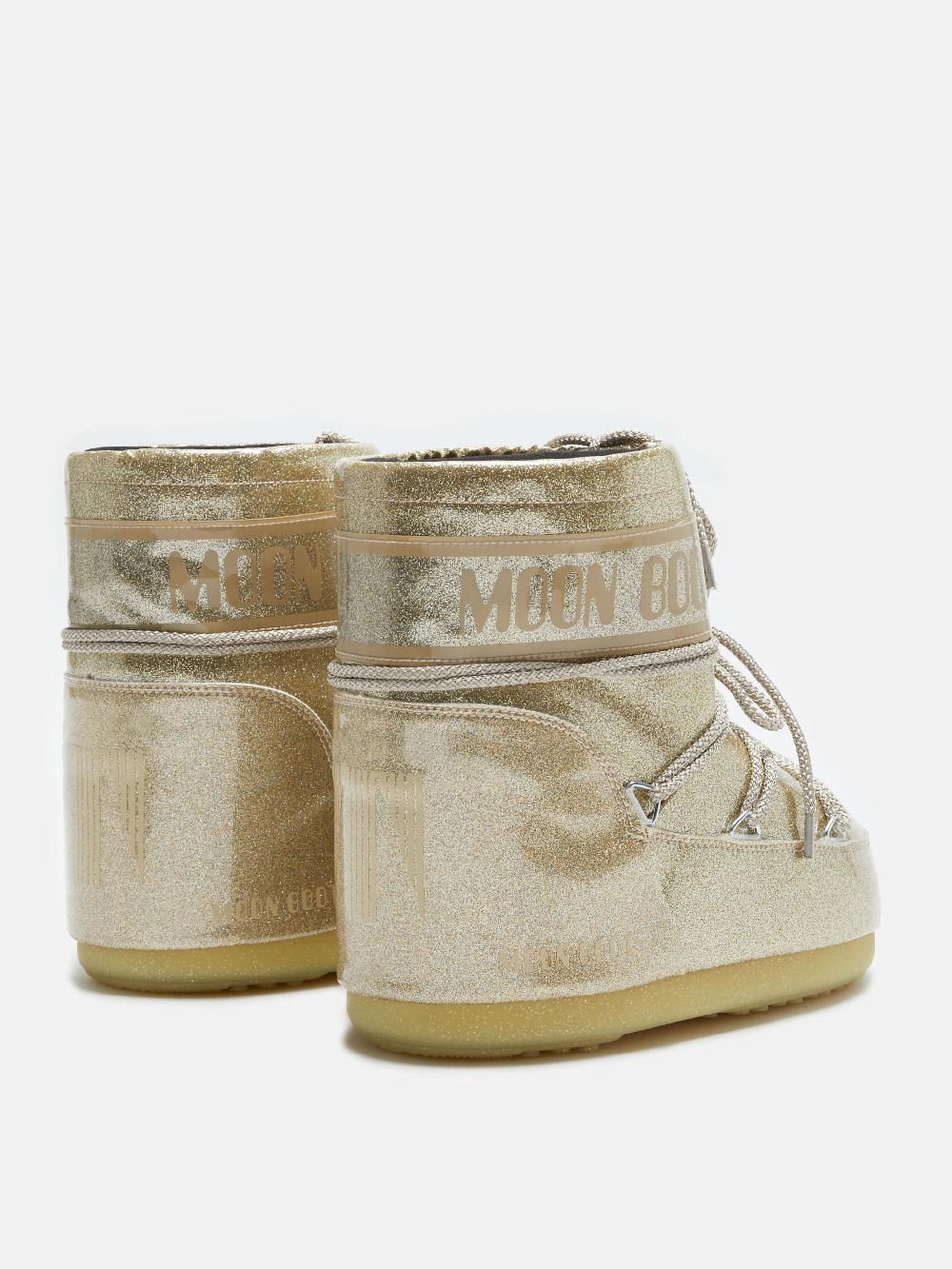 Moon Boot ICON LOW GLITTER ORO Novità
