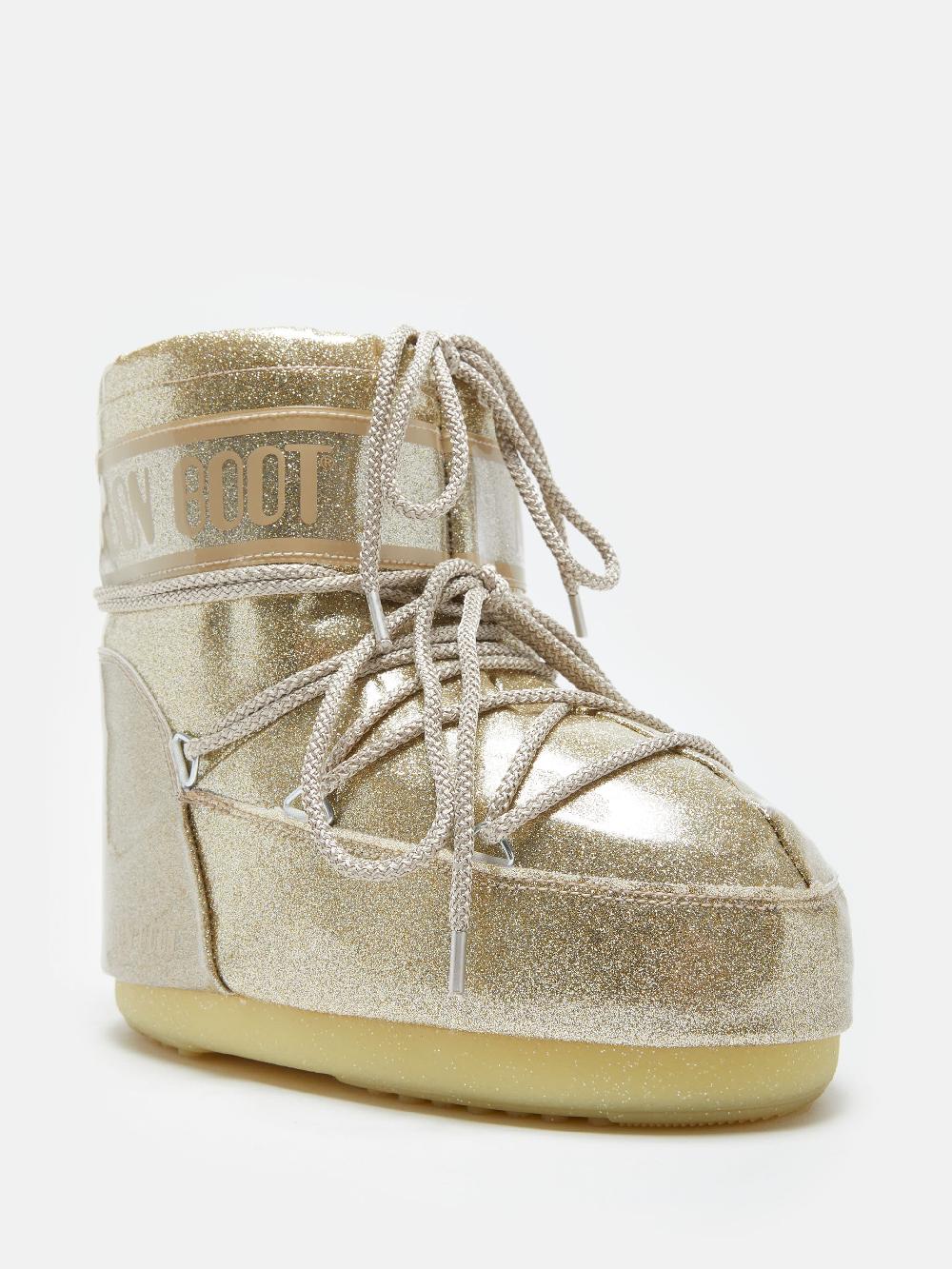Moon Boot ICON LOW GLITTER ORO Novità