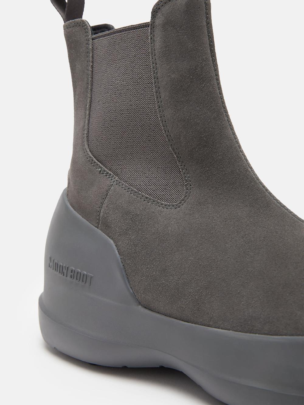 Moon Boot STIVALE LUNA CHELSEA GRIGIO IN PELLE SCAMOSCIATA Offerta