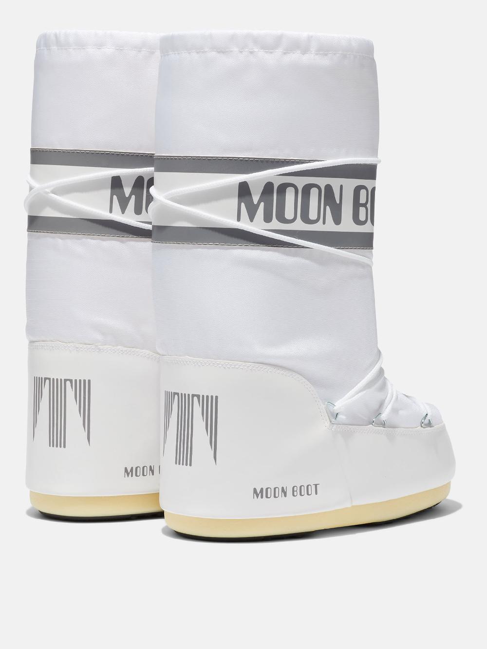 Moon Boot ICON BIANCO IN NYLON Vendita Economica