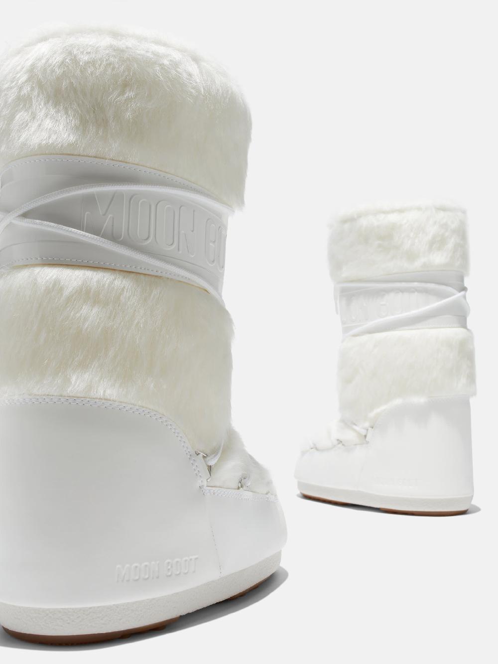Moon Boot ICON BIANCO IN ECOPELLICCIA Vendite Flash