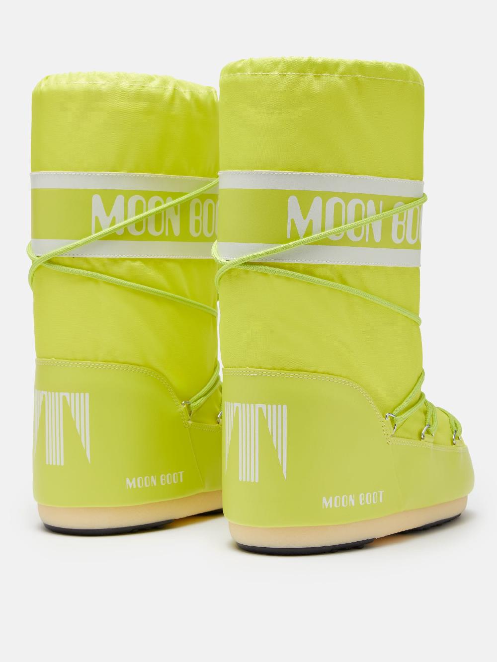 Moon Boot ICON NYLON VERDE LIME In Saldo