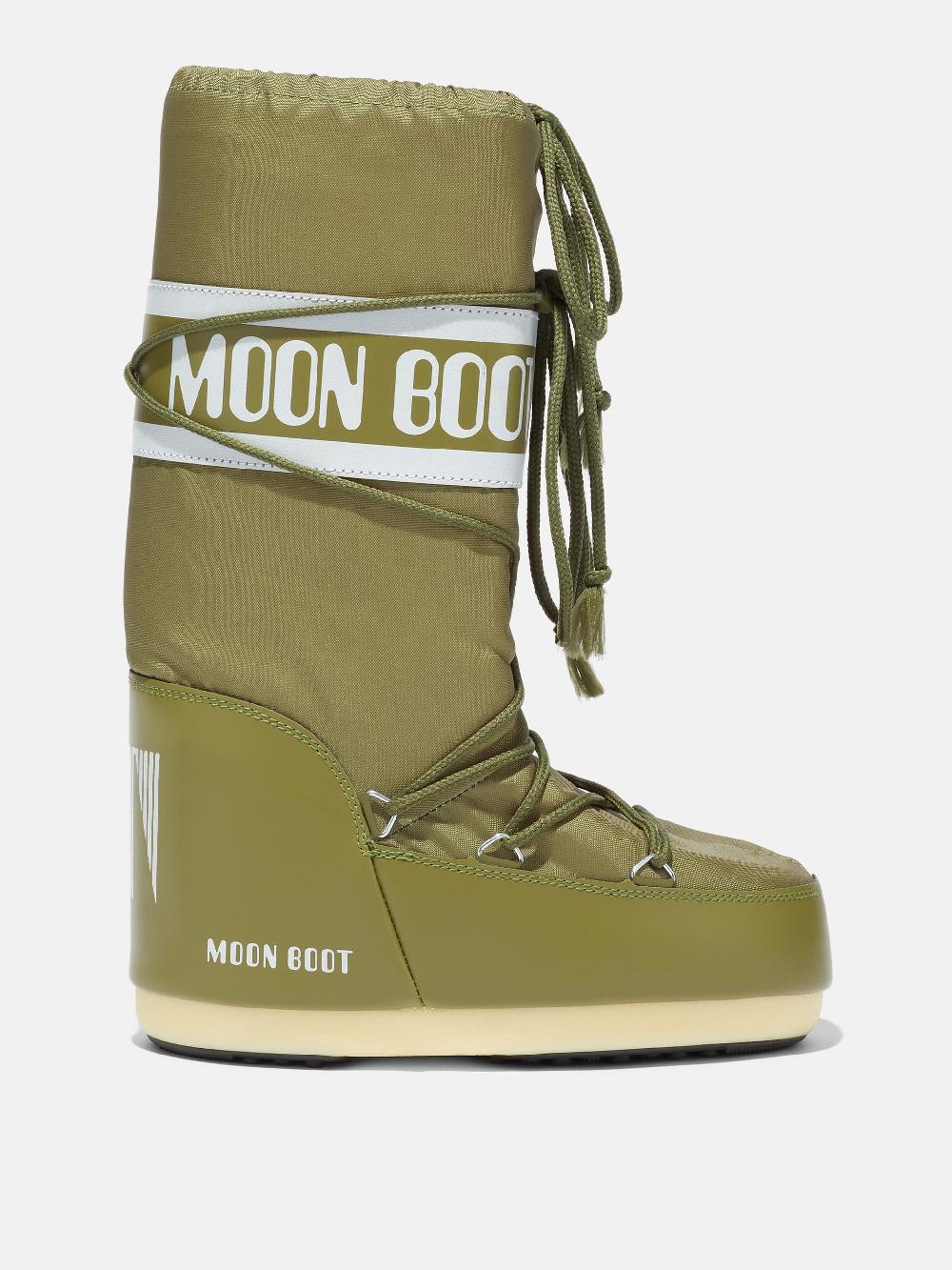 Moon Boot ICON KAKI IN NYLON Italia