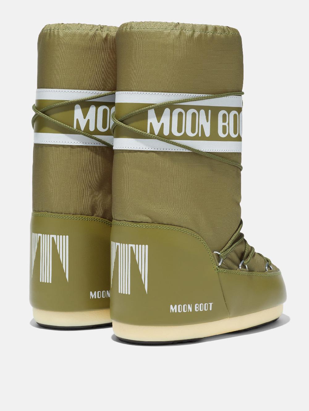 Moon Boot ICON KAKI IN NYLON Italia