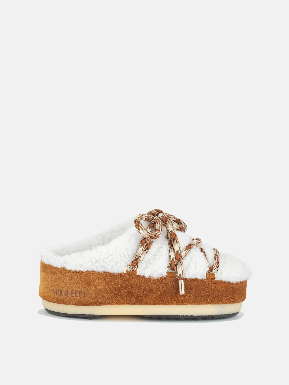 Moon Boot ICON MULE NOCCIOLA IN SHEARLING 2025