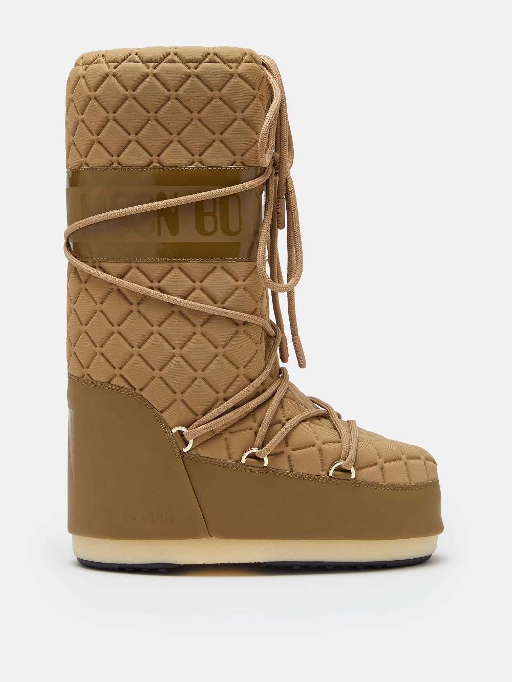 Moon Boot ICON QUILT MARRONE CHIARO Pezzi Unici