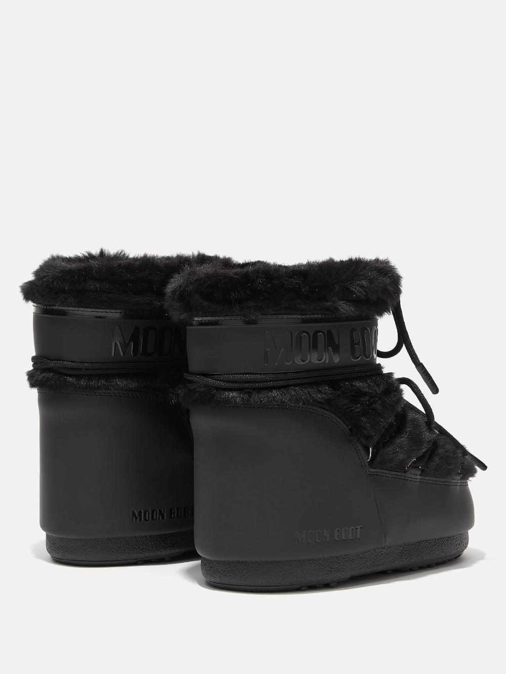 Moon Boot ICON LOW NERO IN ECOPELLICCIA Soddisfazione Garantita