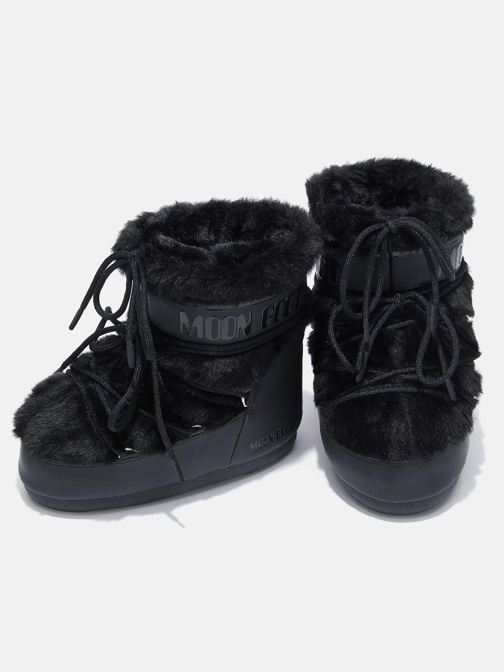Moon Boot ICON LOW NERO IN ECOPELLICCIA Soddisfazione Garantita