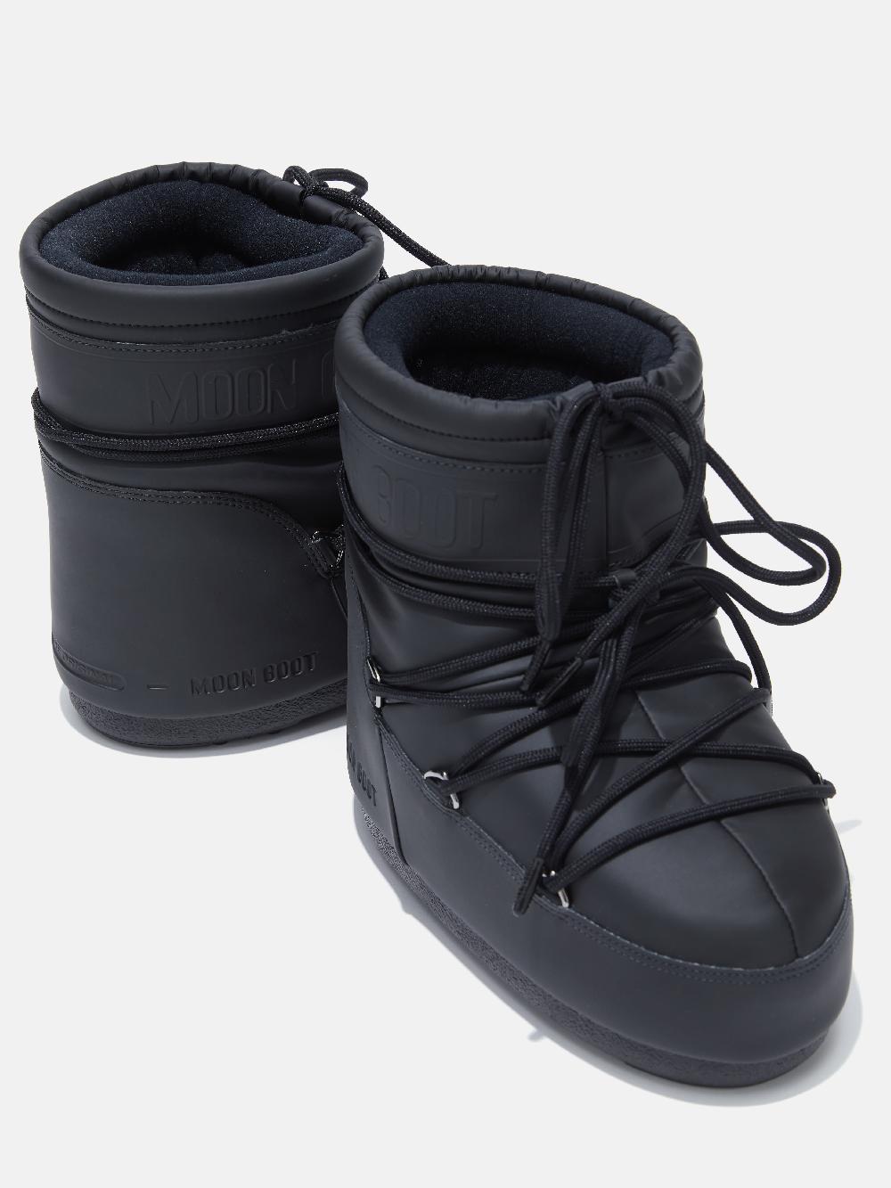 Moon Boot ICON LOW NERO IN GOMMA Negozi Online