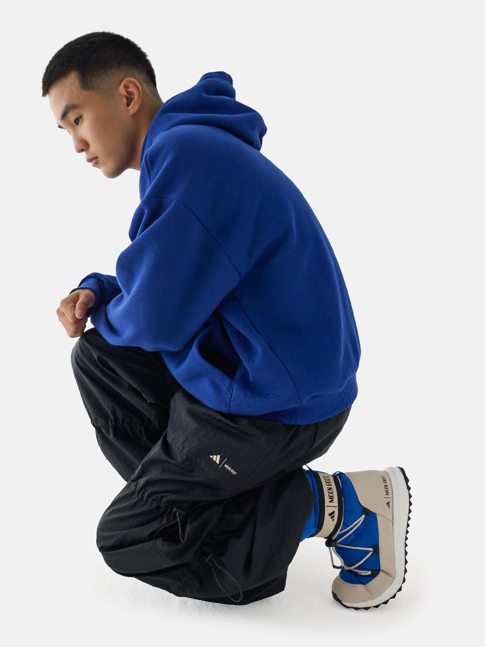Moon Boot Felpa blu con cappuccio adidas x Moon Boot Shopping Online