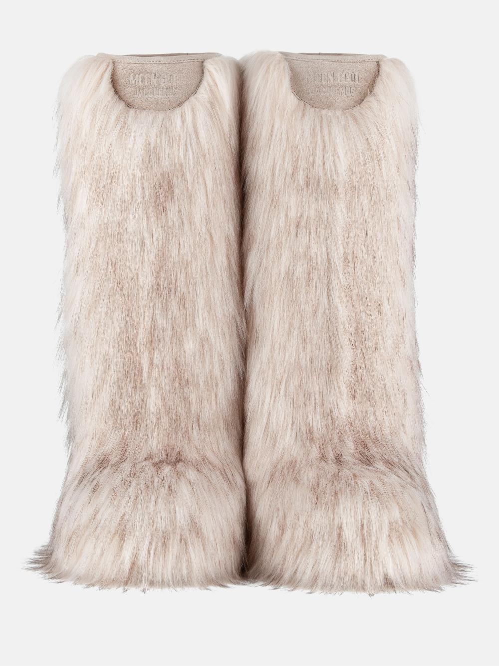 Moon Boot Icon Yeti High Faux-Fur Bianco Moon Boot + Jacquemus Economico