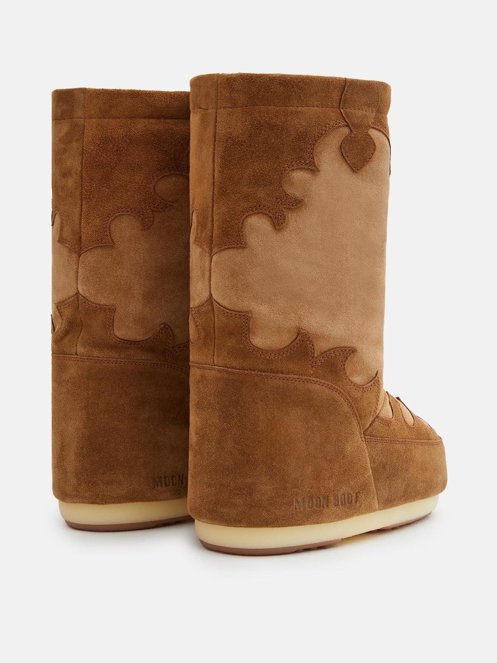 Moon Boot MB ICON SUEDE EMBROIDERY In Saldo