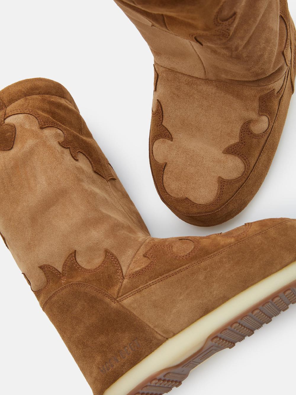 Moon Boot MB ICON SUEDE EMBROIDERY In Saldo