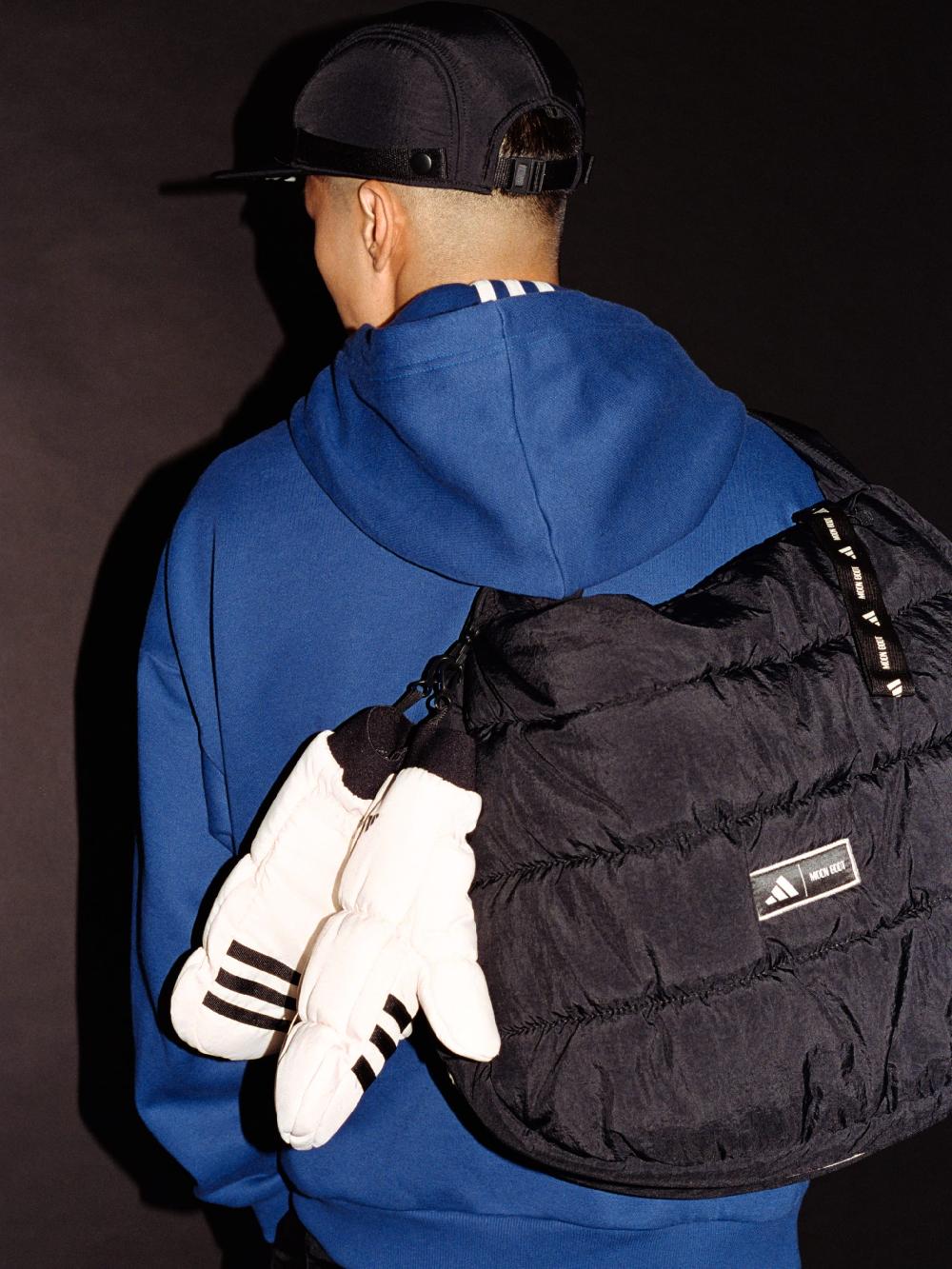 Moon Boot Borsa shopper nera con design imbottito adidas x Moon Boot Vendita