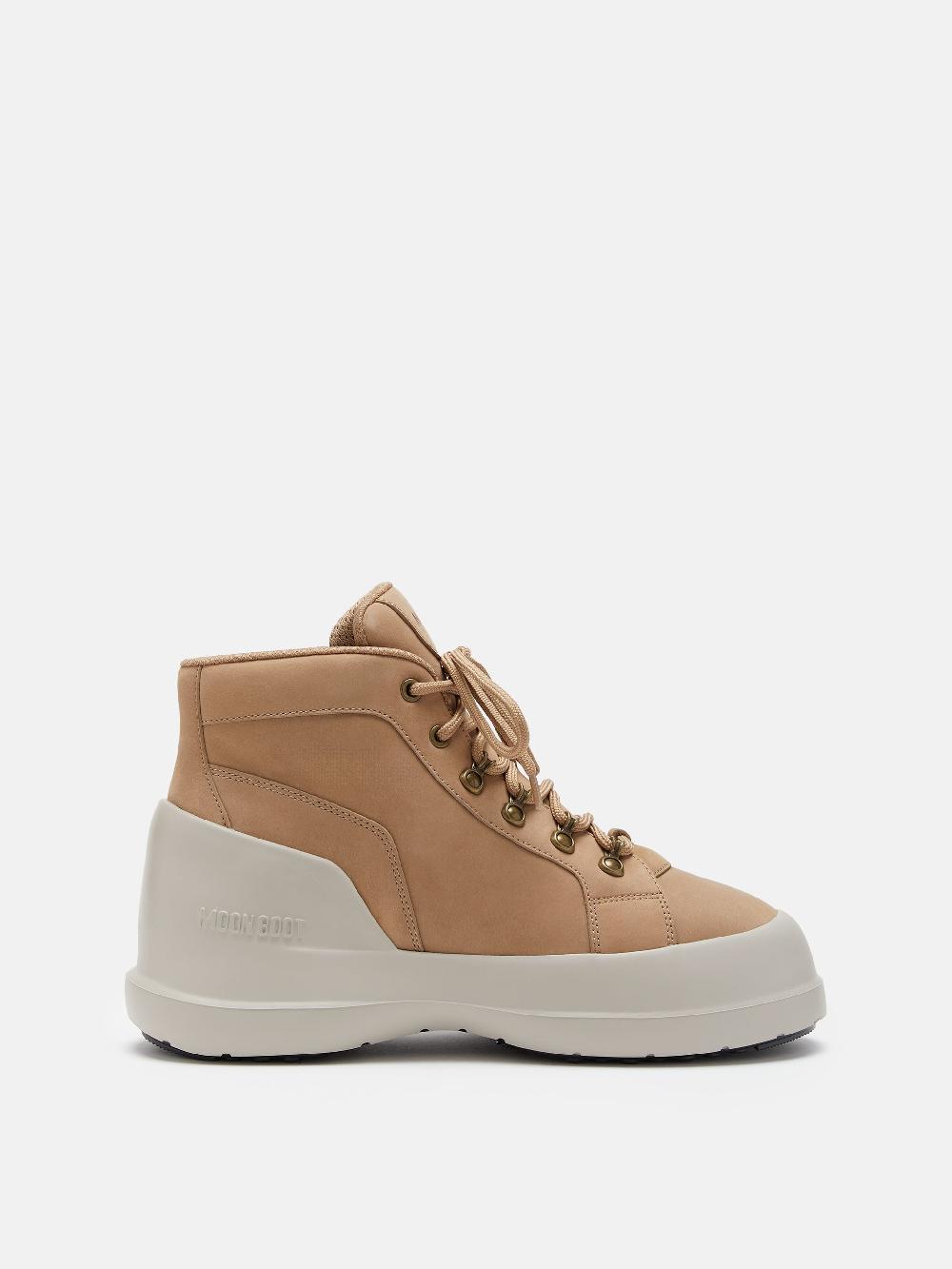 Moon Boot LUNA TREK MID NUBUCK BEIGE Negozi Online