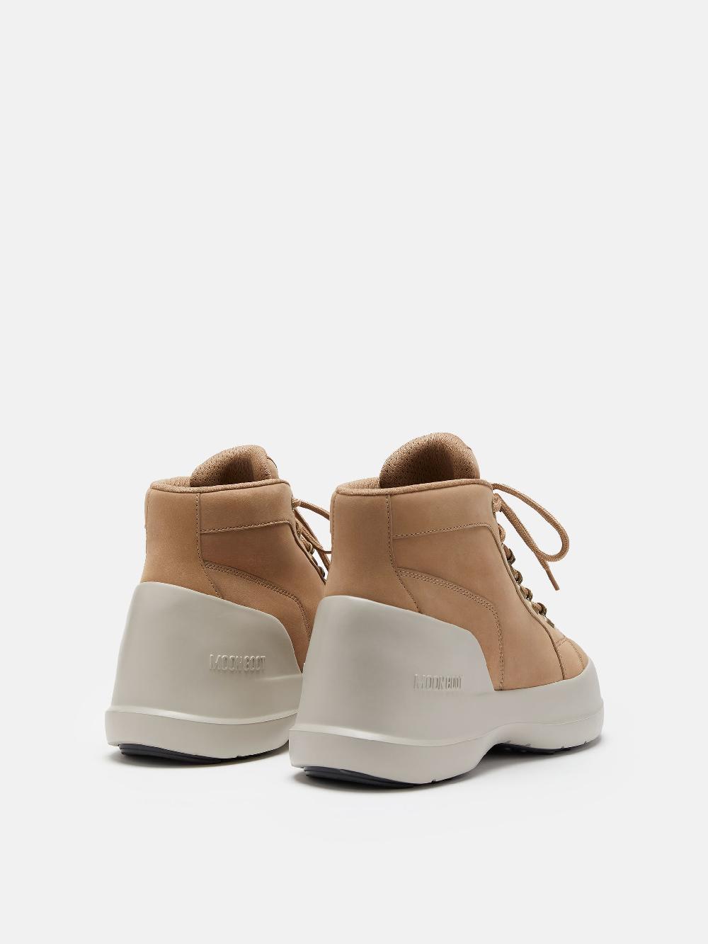 Moon Boot LUNA TREK MID NUBUCK BEIGE Negozi Online