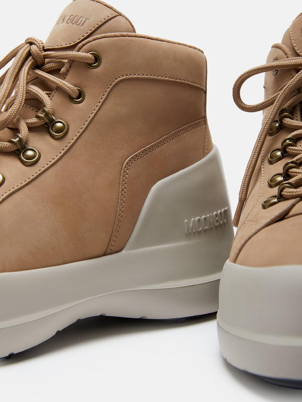 Moon Boot LUNA TREK MID NUBUCK BEIGE Negozi Online