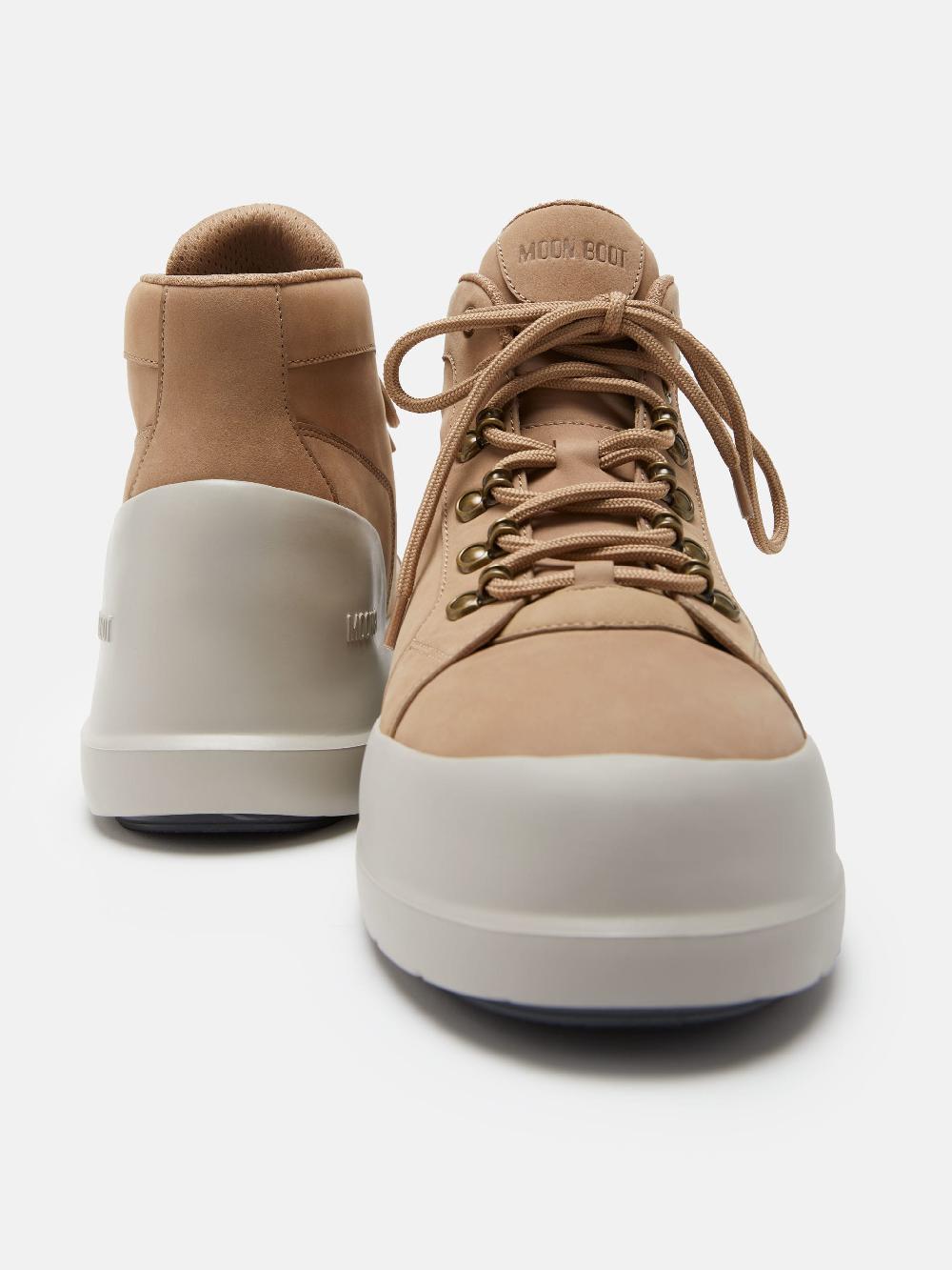 Moon Boot LUNA TREK MID NUBUCK BEIGE Negozi Online