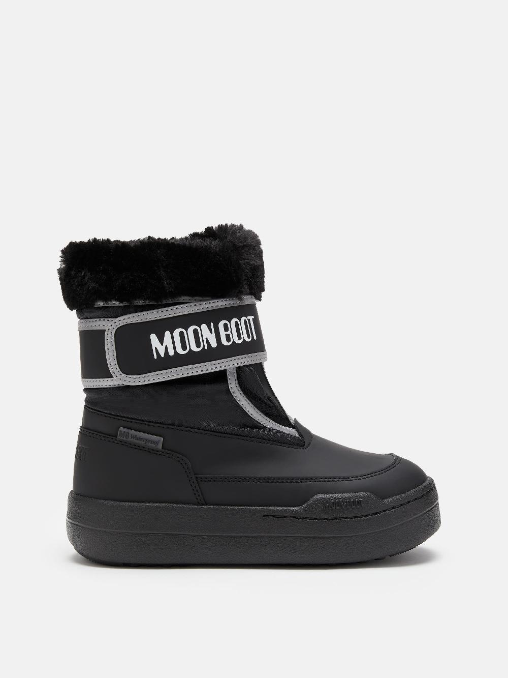 Moon Boot JUNIOR PARK NERO CON CHIUSURA A STRAPPO Promozione Limitata