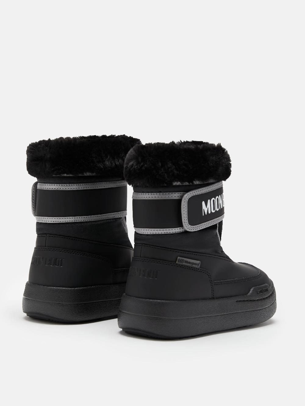 Moon Boot JUNIOR PARK NERO CON CHIUSURA A STRAPPO Promozione Limitata