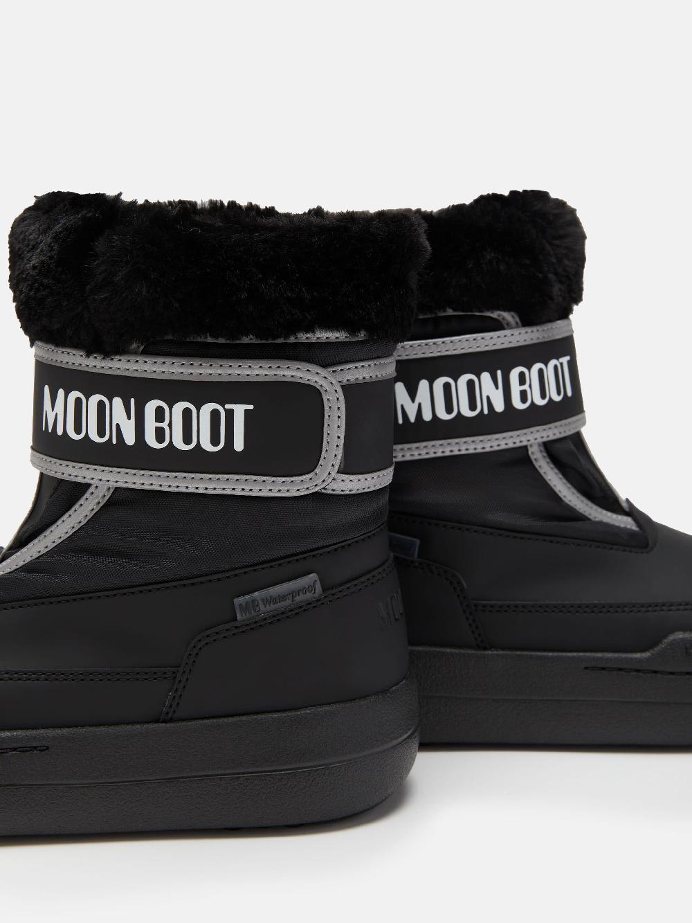 Moon Boot JUNIOR PARK NERO CON CHIUSURA A STRAPPO Promozione Limitata