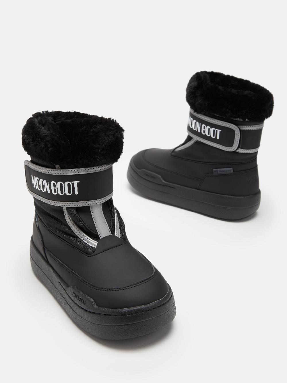 Moon Boot JUNIOR PARK NERO CON CHIUSURA A STRAPPO Promozione Limitata