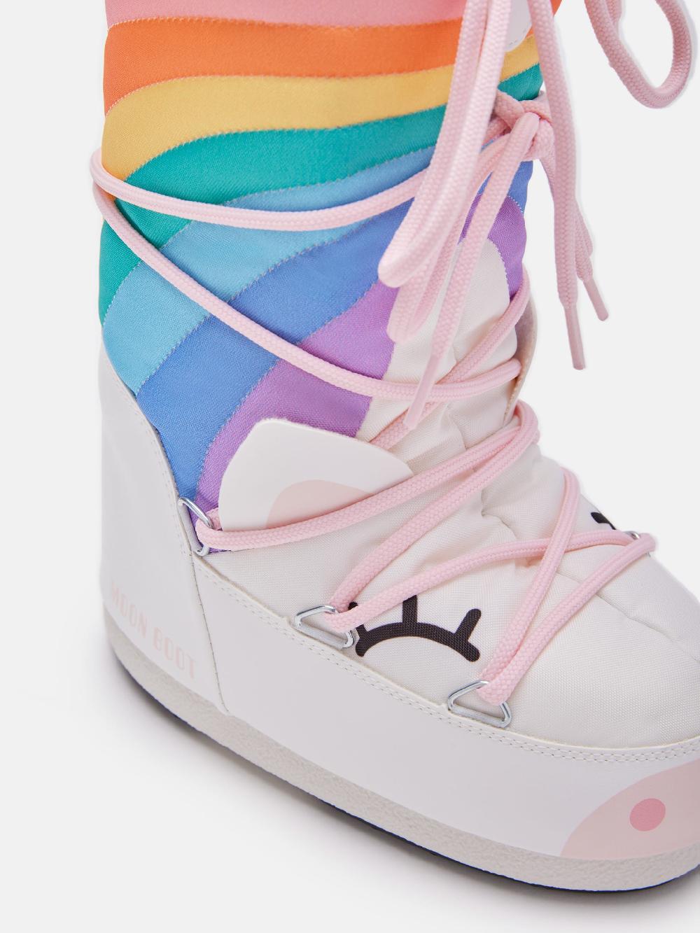 Moon Boot ICON JUNIOR UNICORN BIANCO Affare Del Giorno