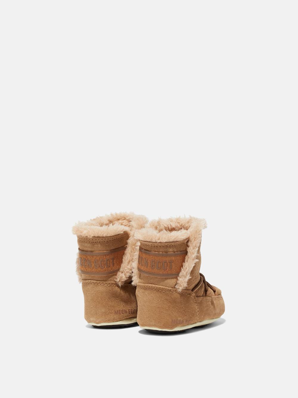 Moon Boot CRIB NOCCIOLA IN PELLE SCAMOSCIATA Sottocosto
