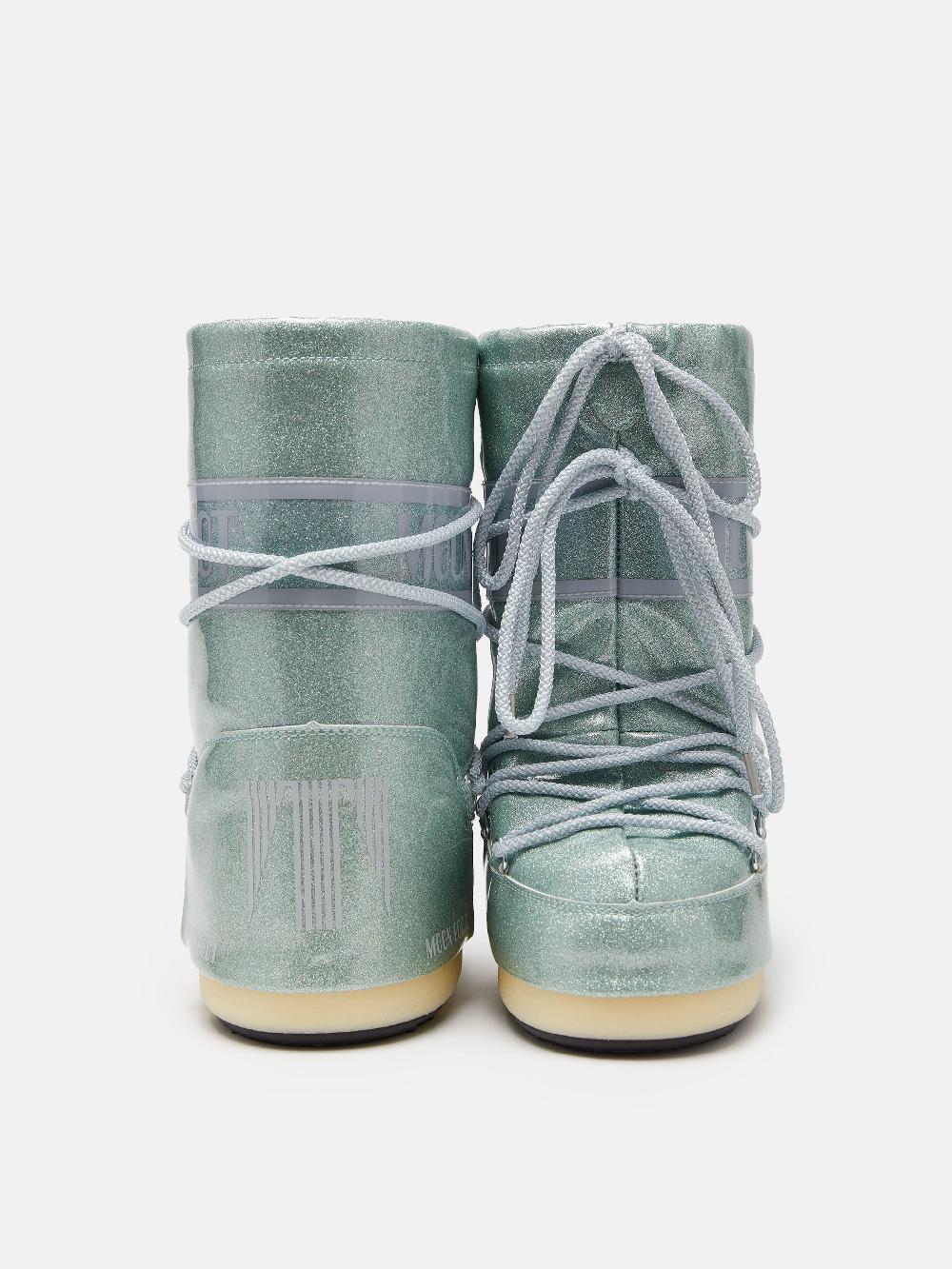 Moon Boot ICON JUNIOR GLITTER BLU Italia