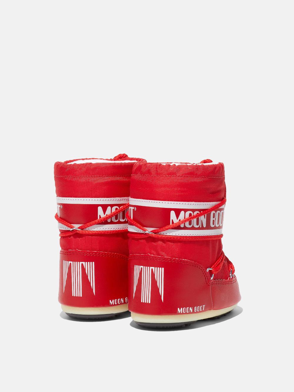 Moon Boot ICON MINI ROSSO IN NYLON Nuovo