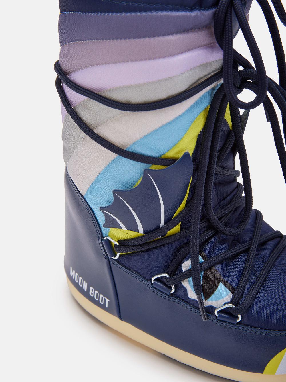 Moon Boot ICON JUNIOR DRAGON BLU Promozione