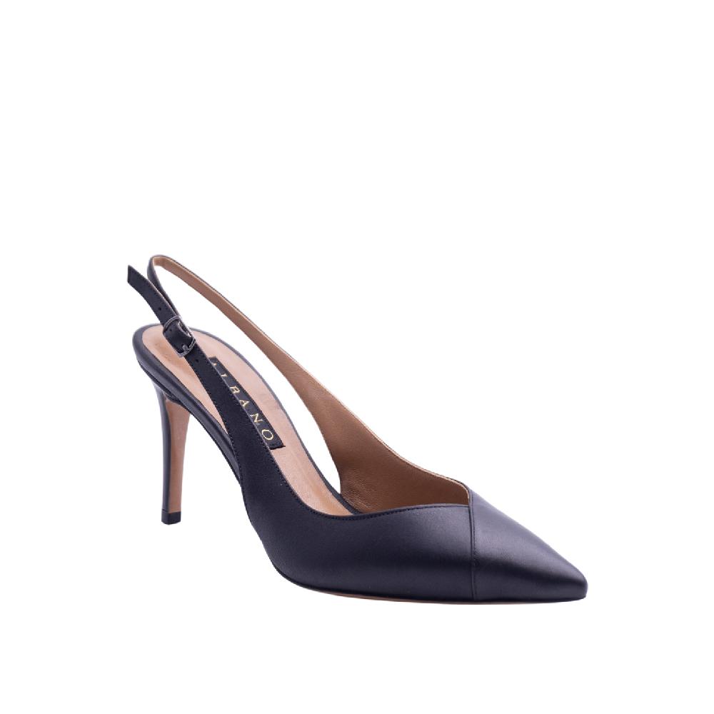 ALBANO Slingback pelle nera In Vendita
