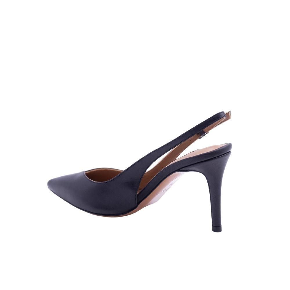 ALBANO Slingback pelle nera In Vendita