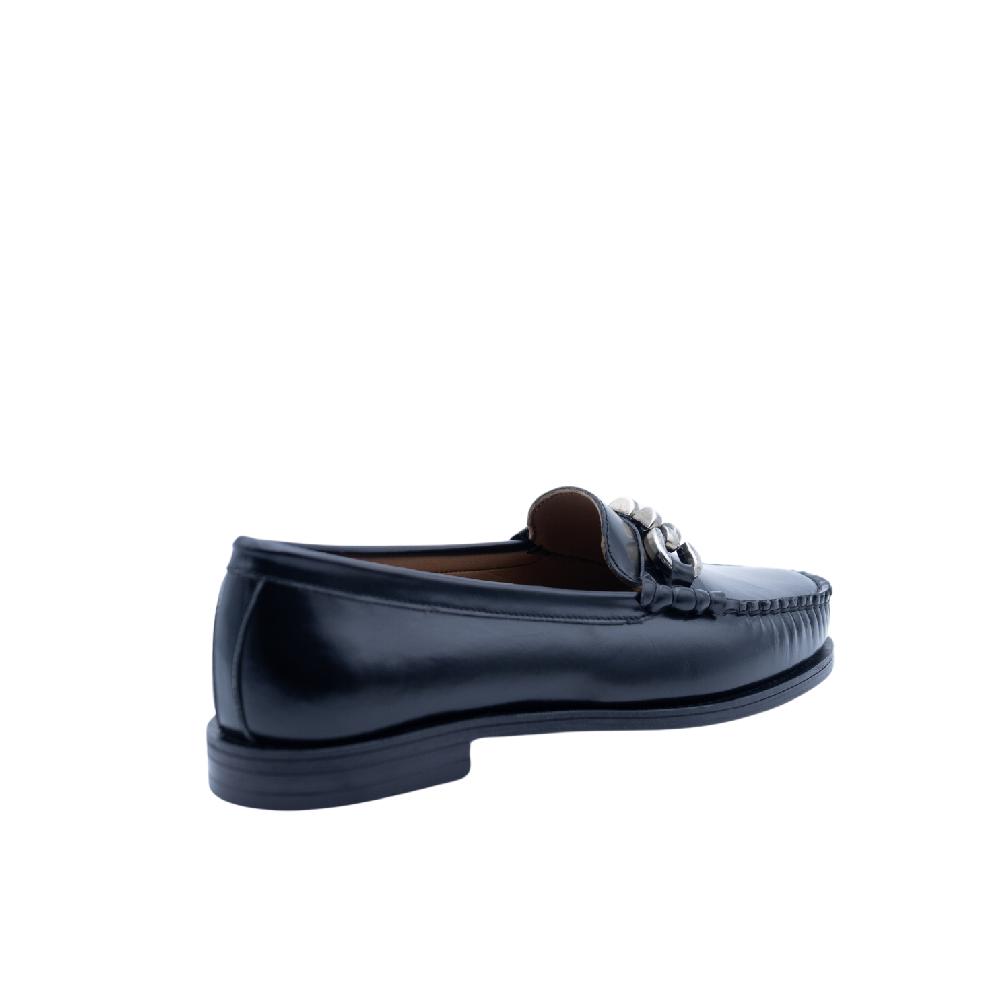 ALBANO Mocassi neri con accessorio Vendita Economica