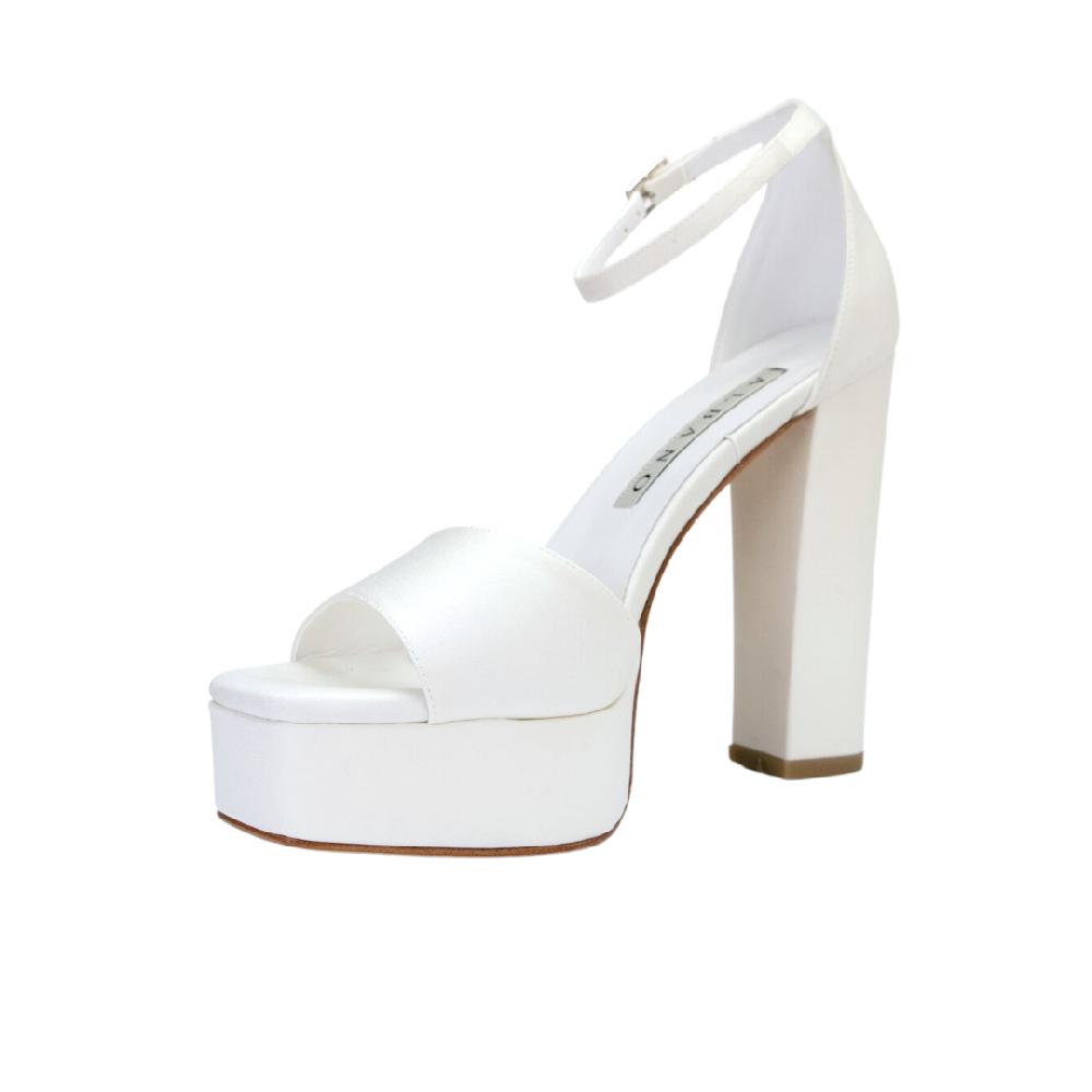 ALBANO Sandali sposa con plateau Offerta