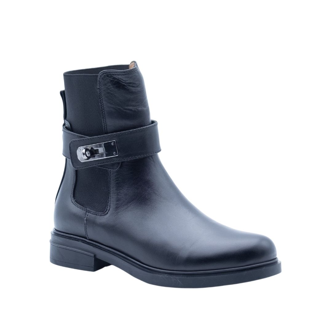 ALBANO Tronchetti neri con chiusura laterale Latest fashion