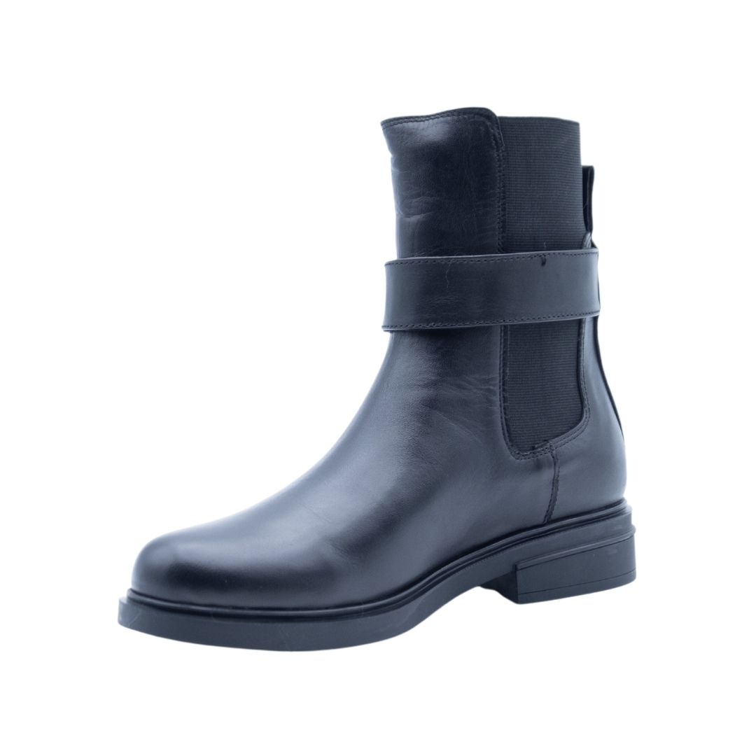 ALBANO Tronchetti neri con chiusura laterale Latest fashion