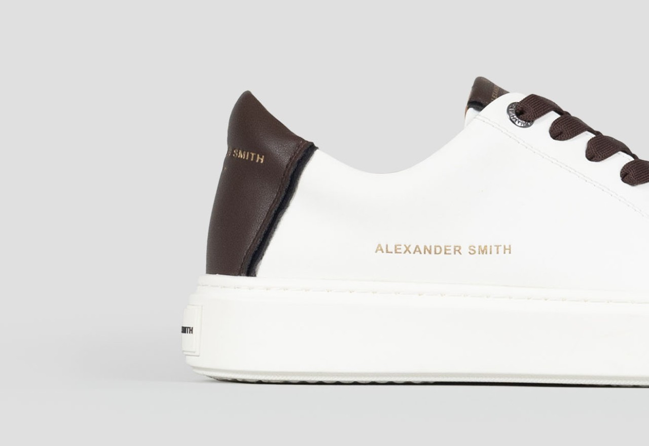 Alexander Smith LONDON MAN WHITE DARK BROWN Vendita