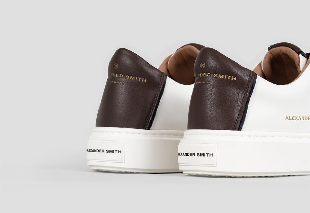 Alexander Smith LONDON MAN WHITE DARK BROWN Vendita
