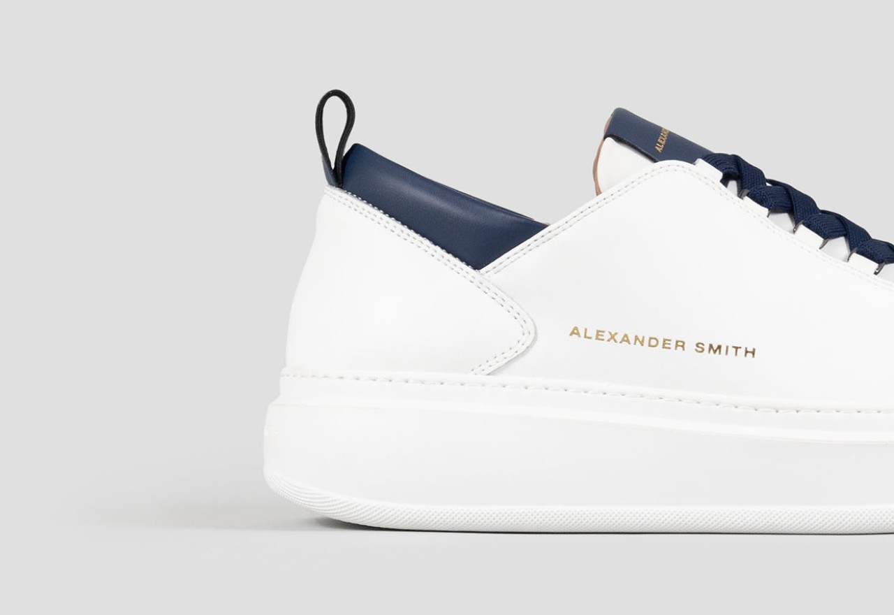 Alexander Smith WEMBLEY MAN WHITE BLUE Prezzo Ridotto