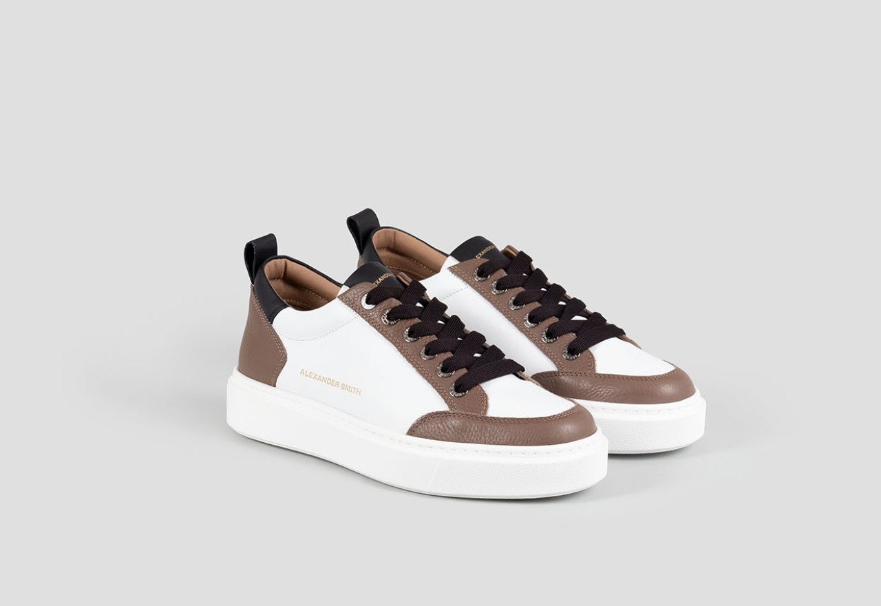 Alexander Smith BOND MAN DARK COGNAC WHITE Nuova