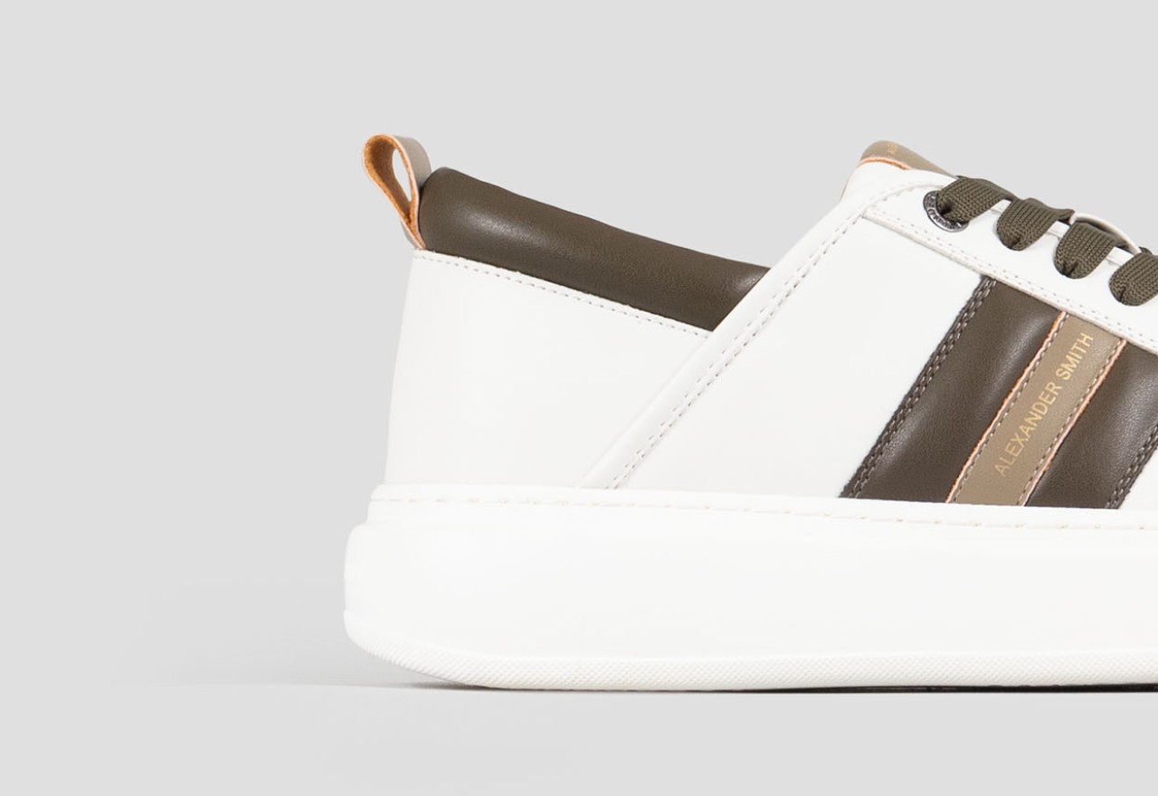 Alexander Smith ECO-WEMBLEY MAN WHITE MILITARY OLIVE Negozi Online