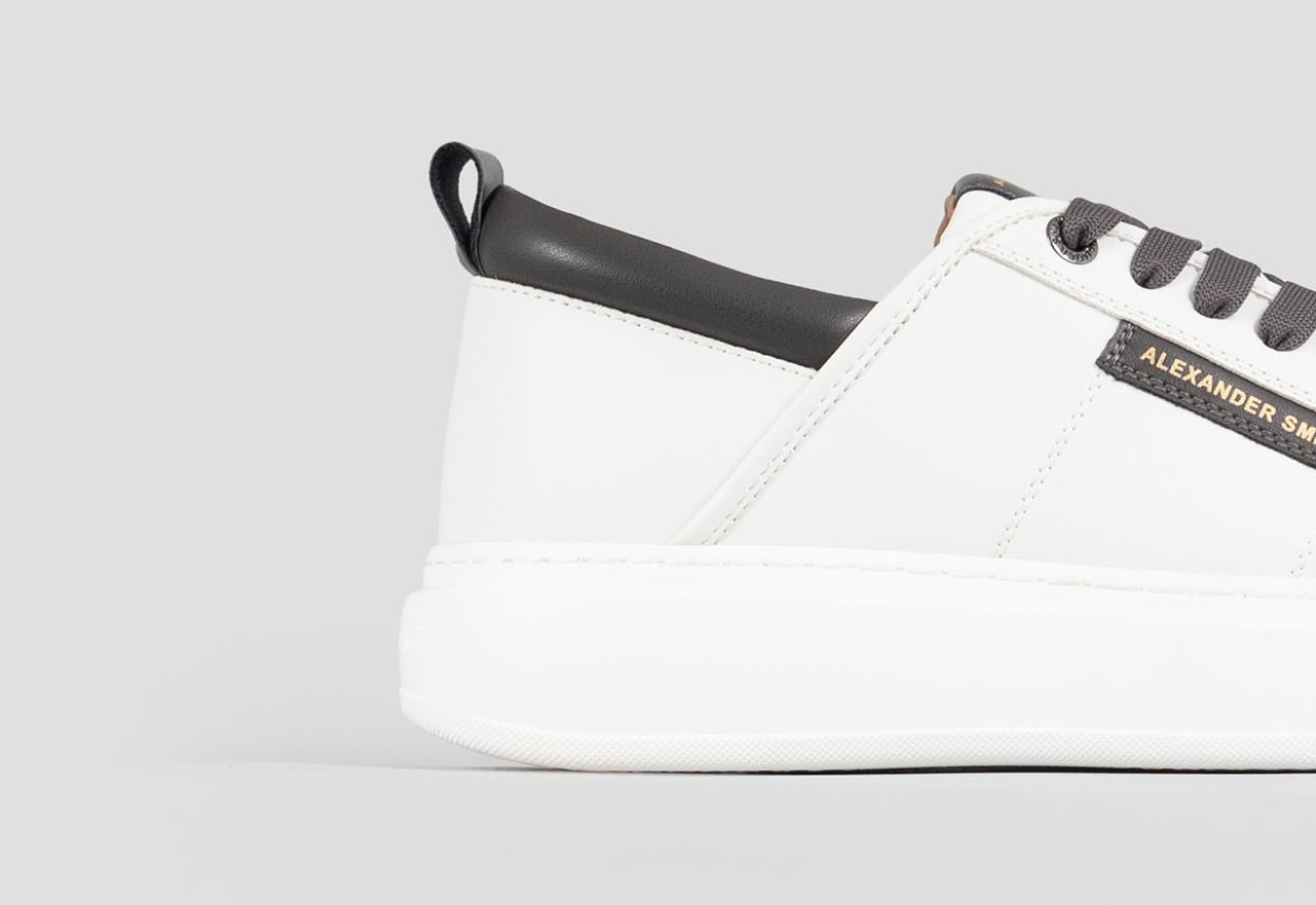 Alexander Smith ECO-WEMBLEY MAN WHITE DARK GREY Consegna Veloce