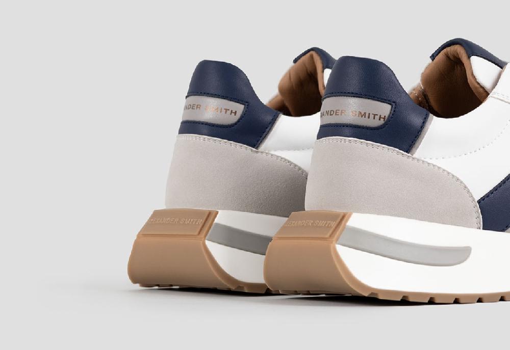Alexander Smith HYDE MAN WHITE BLUE GREY Offerta
