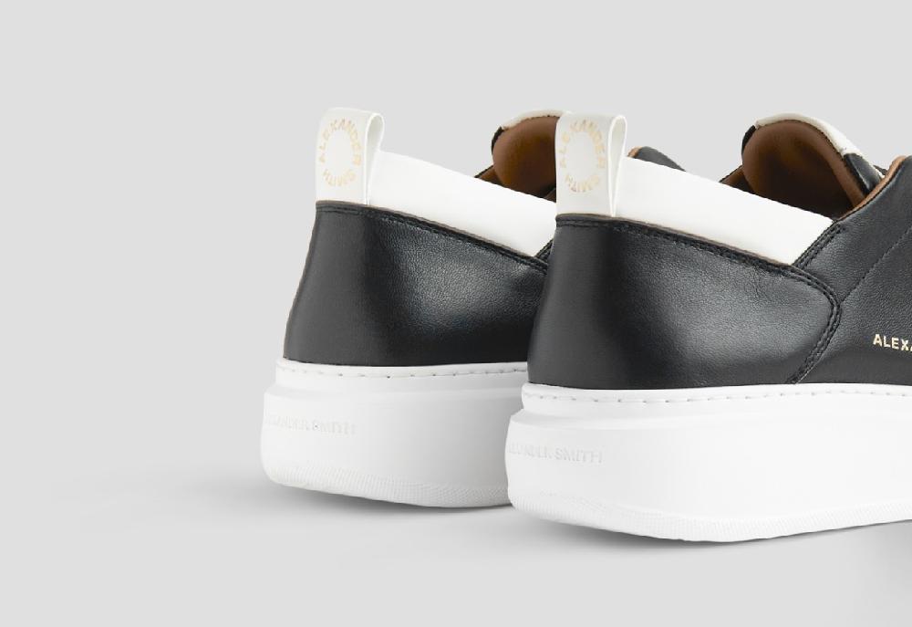 Alexander Smith WEMBLEY SLIP-ON MAN BLACK WHITE I Più Venduti