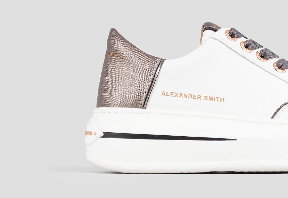 Alexander Smith LANCASTER WOMAN WHITE DARK SILVER Moda