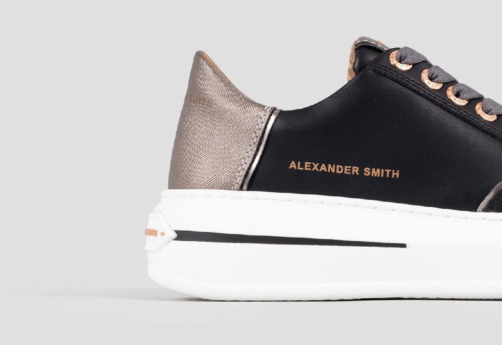 Alexander Smith LANCASTER WOMAN BLACK DARK SILVER Spedizione Gratuita